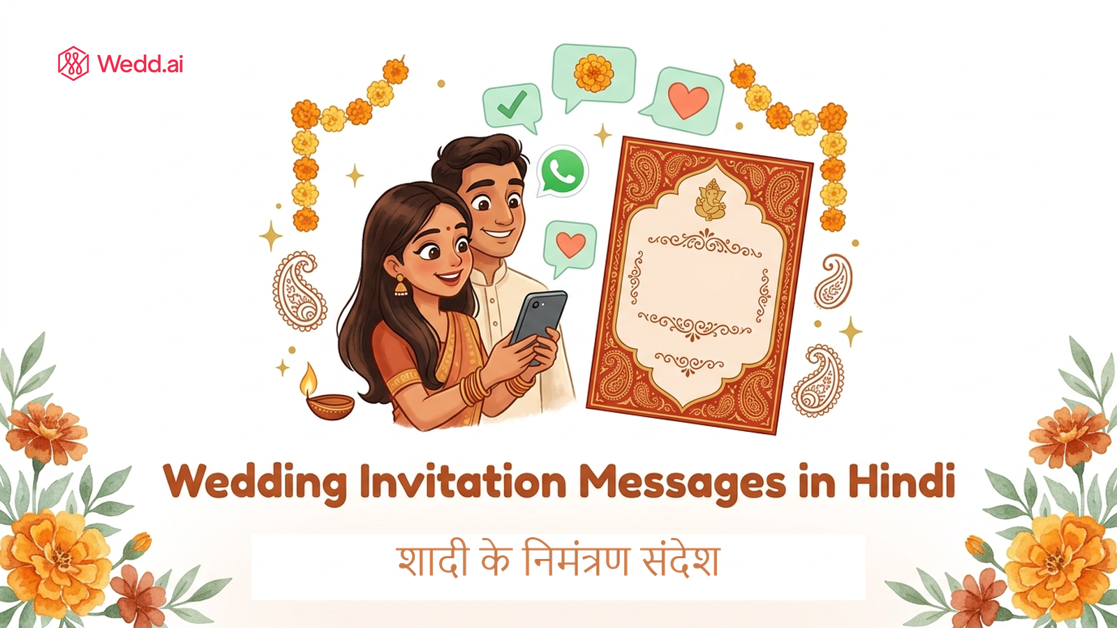 Wedding Invitation Messages in Hindi for WhatsApp (शादी के निमंत्रण संदेश)