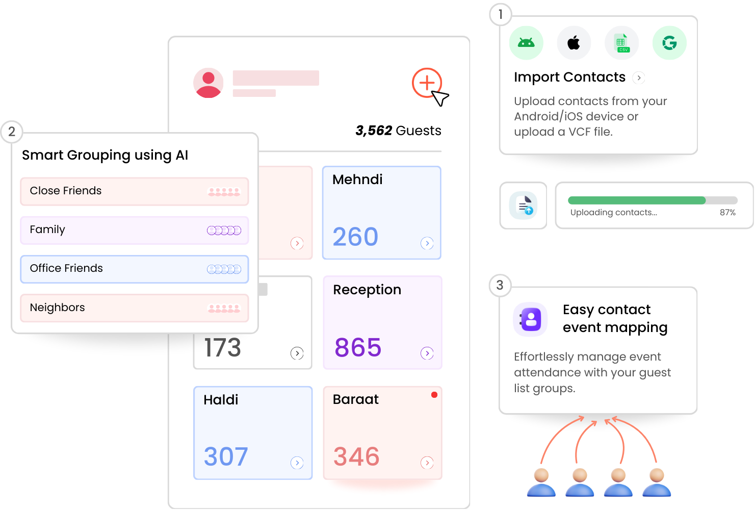 Wedd.ai contacts management interface